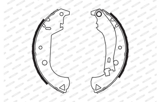 Brake Shoe Kit PREMIER FSB604 Ferodo, Image 2