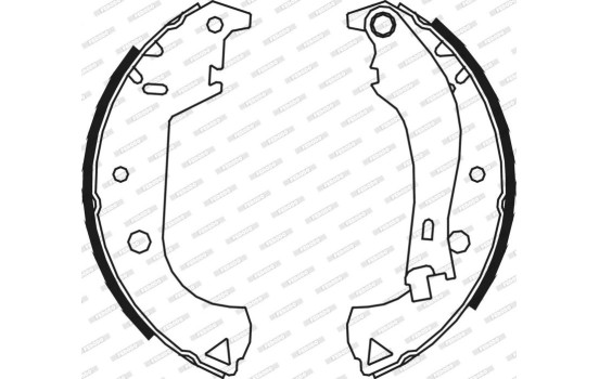 Brake Shoe Kit PREMIER FSB604 Ferodo, Image 3