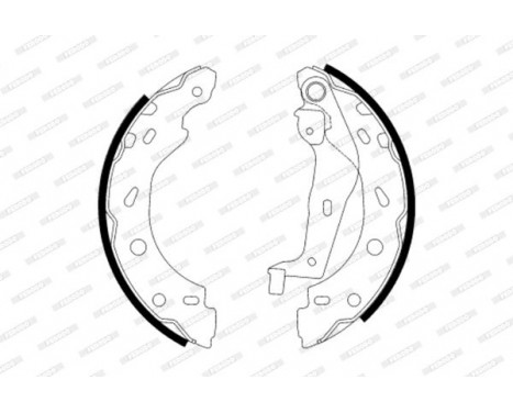 Brake Shoe Kit PREMIER FSB614 Ferodo, Image 2