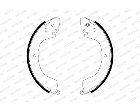 Brake Shoe Kit PREMIER FSB617 Ferodo