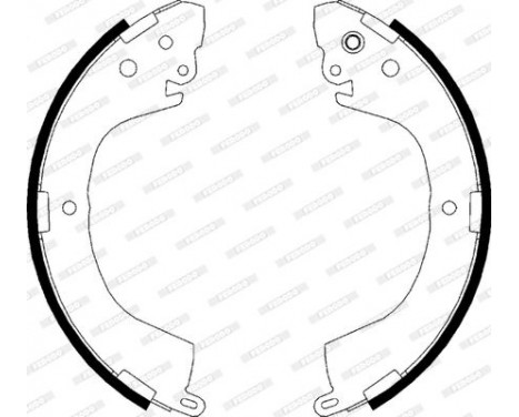 Brake Shoe Kit PREMIER FSB617 Ferodo, Image 2