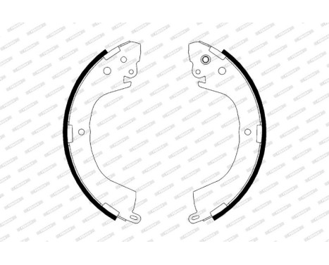 Brake Shoe Kit PREMIER FSB617 Ferodo, Image 2