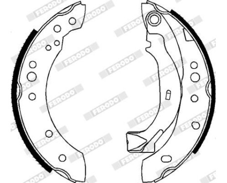 Brake Shoe Kit PREMIER FSB626 Ferodo, Image 3