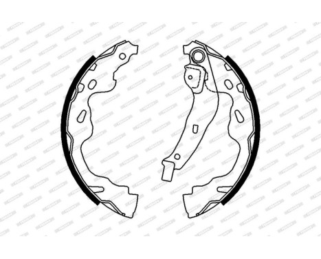 Brake Shoe Kit PREMIER FSB672 Ferodo, Image 2