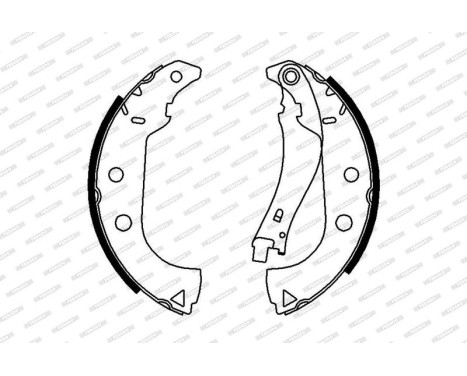 Brake Shoe Kit PREMIER FSB675 Ferodo, Image 2