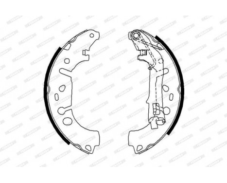 Brake Shoe Kit PREMIER FSB682 Ferodo, Image 2