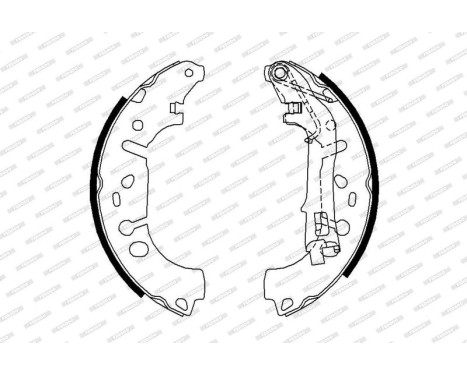 Brake Shoe Kit PREMIER FSB682 Ferodo, Image 2