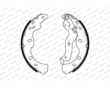 Brake Shoe Kit PREMIER FSB691 Ferodo, Image 2