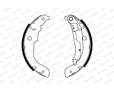 Brake Shoe Kit PREMIER FSB694 Ferodo, Image 2