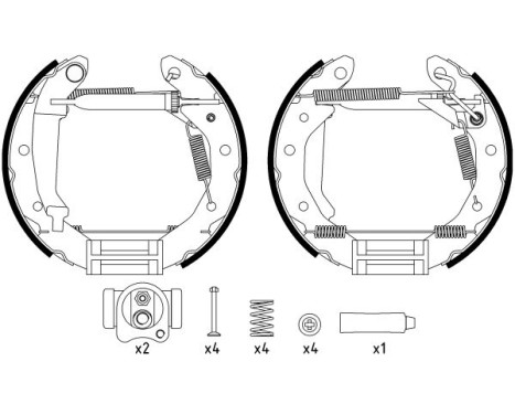 Brake Shoe Kit Shoe Kit Pro, Image 2