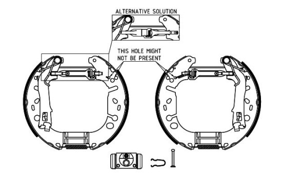 Brake Shoe Kit Shoe Kit Pro, Image 2