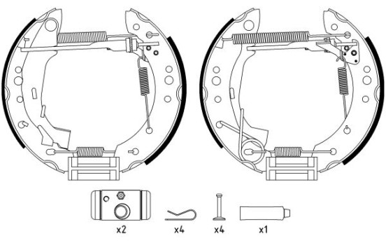 Brake Shoe Kit Shoe Kit Pro, Image 2
