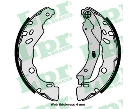 Brake Shoe Set 01109 Lpr, Image 2