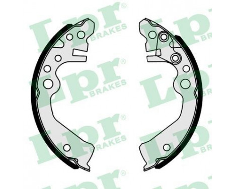 Brake Shoe Set 01142 Lpr, Image 2