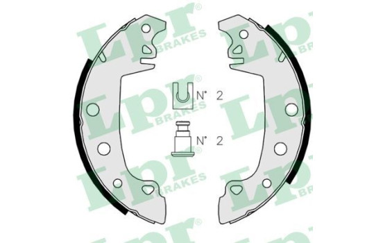 Brake shoe set 02850 Lpr