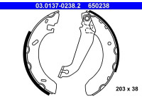 Brake shoe set 03.0137-0238.2 ATE