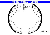 Brake shoe set 03.0137-0318.2 ATE