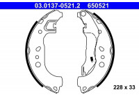 Brake Shoe Set 03.0137-0521.2 ATE