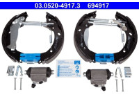 Brake shoe set 03.0520-4917.3 ATE