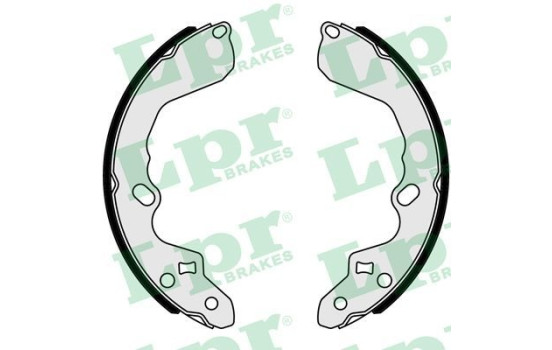 Brake Shoe Set 07190 Lpr, Image 2