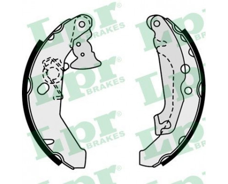 Brake Shoe Set 07560 Lpr, Image 2