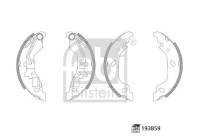 Brake shoe set 193859 FEBI