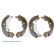 Brake Shoe Set ADBP410013 Blue Print, Thumbnail 2