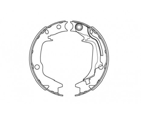 Brake Shoe Set BS-3422 Kavo parts, Image 2