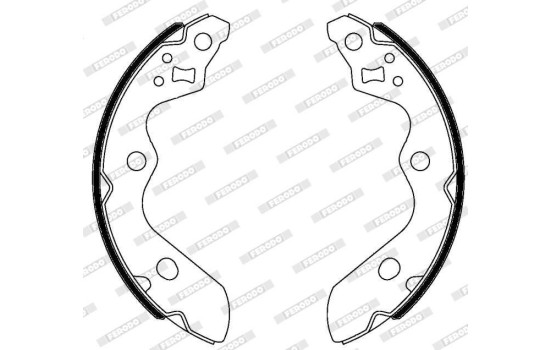 Brake shoe set FSB4330 Ferodo, Image 3