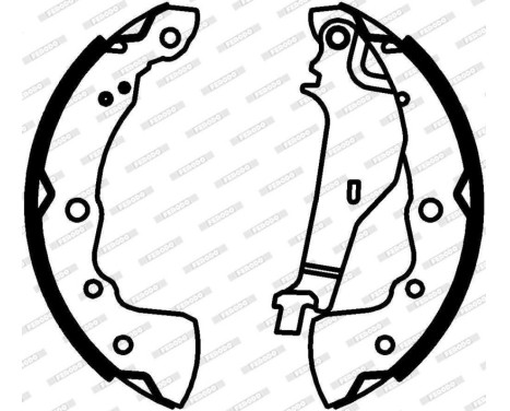Brake shoe set FSB4331 Ferodo, Image 3