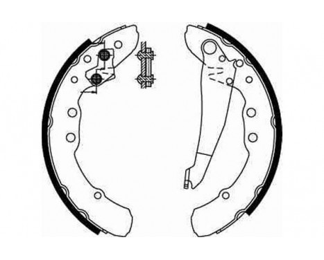 Brake Shoe Set GS8544 TRW, Image 2