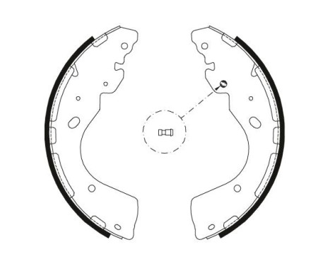 Brake shoe set GS8797 TRW, Image 2