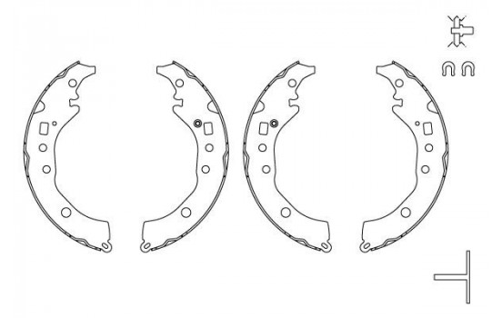 Brake Shoe Set GS8867 TRW