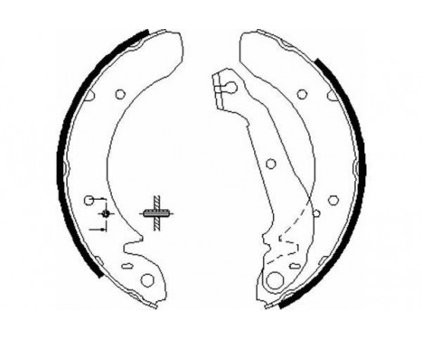 Brake Shoe Set KBS-3417 Kavo parts