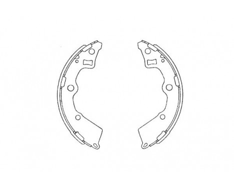 Brake Shoe Set KBS-4409 Kavo parts