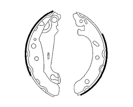 Brake Shoe Set KBS-5420 Kavo parts
