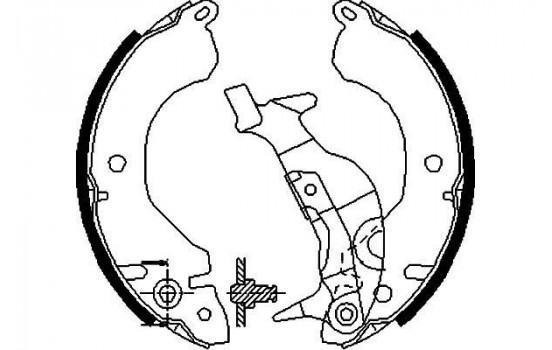 Brake Shoe Set KBS-6416 Kavo parts