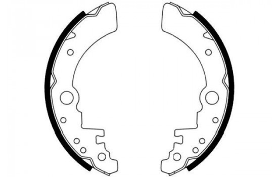 Brake Shoe Set KBS-8407 Kavo parts