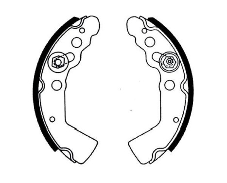 Brake Shoe Set KBS-8922 Kavo parts