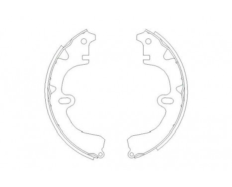 Brake Shoe Set KBS-9918 Kavo parts