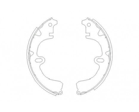 Brake Shoe Set KBS-9918 Kavo parts, Image 2