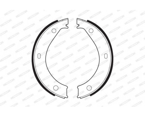 Brake Shoe Set, parking brake PREMIER FSB272 Ferodo, Image 2