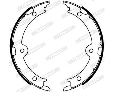 Brake Shoe Set, parking brake PREMIER FSB4066 Ferodo, Image 2