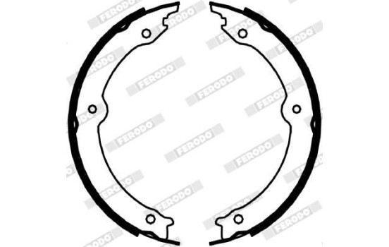 Brake Shoe Set, parking brake PREMIER FSB4067 Ferodo, Image 2