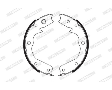 Brake Shoe Set, parking brake PREMIER FSB665 Ferodo, Image 2