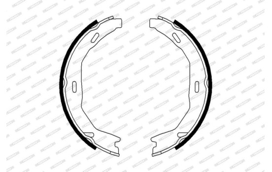 Brake Shoe Set, parking brake PREMIER FSB690 Ferodo, Image 2