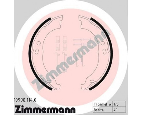 Brake Shoe Set, parking brake, Image 2