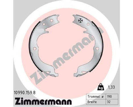 Brake Shoe Set, parking brake