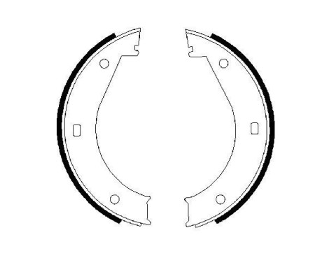 Brake Shoe Set, parking brake, Image 5