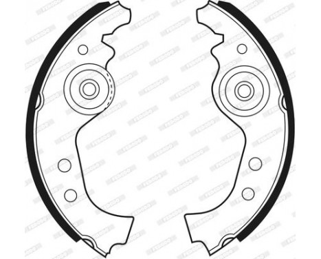 Brake Shoe Set PREMIER FSB27 Ferodo, Image 2